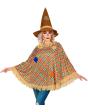 Poncho Espantapájaros con Sombrero – Disfraz de Halloween y Carnaval