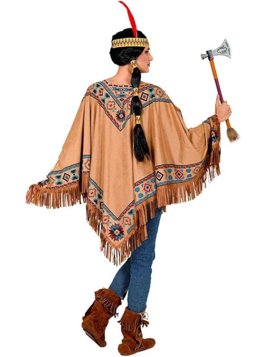 Poncho Indio con Flecos