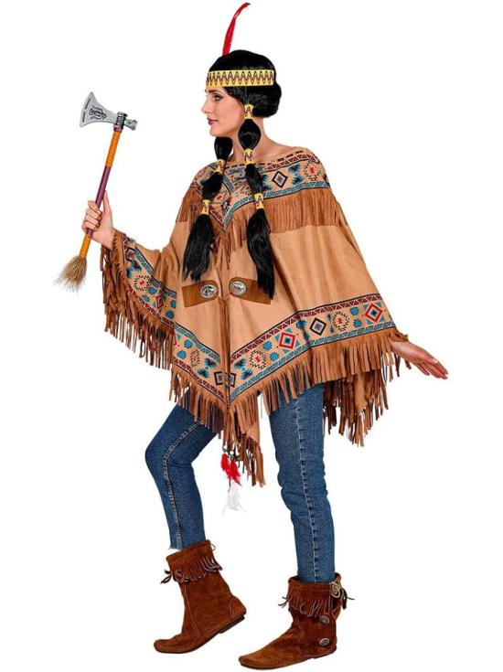Poncho Indio con Flecos