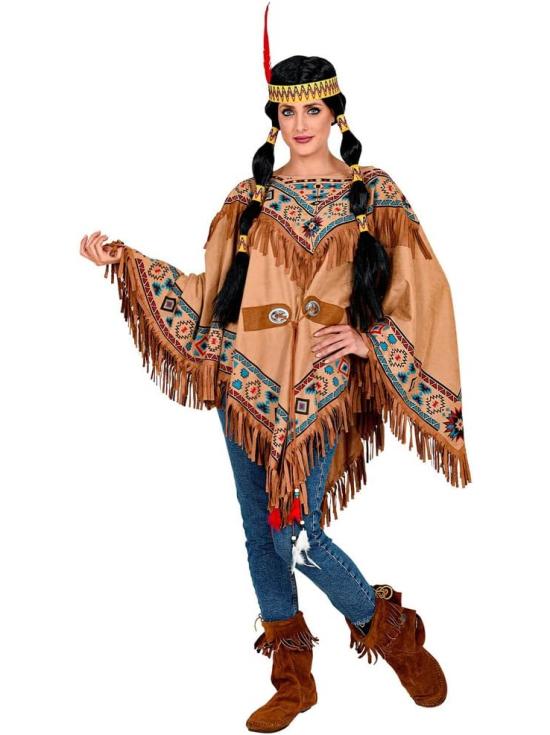 Poncho Indio con Flecos