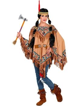 Poncho Indio con Flecos