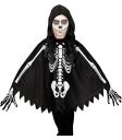 Poncho Infantil de Esqueleto con Capucha – Disfraz de Halloween y Carnaval