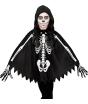 Poncho Infantil de Esqueleto con Capucha – Disfraz de Halloween y Carnaval
