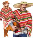 Poncho Mexicano de Algodón para Disfraz Unisex Tallla única