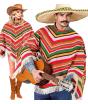 Poncho Mexicano de Algodón para Disfraz Unisex Tallla única