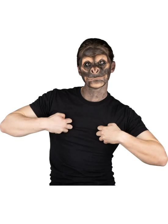 Prótesis Facial de Mono Black Chimp Deluxe FX Ghoulish para Halloween