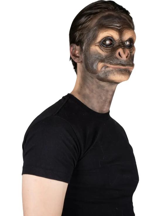 Prótesis Facial de Mono Black Chimp Deluxe FX Ghoulish para Halloween
