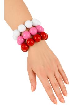 Pulsera años 50 Rosa Pink Ladies . .