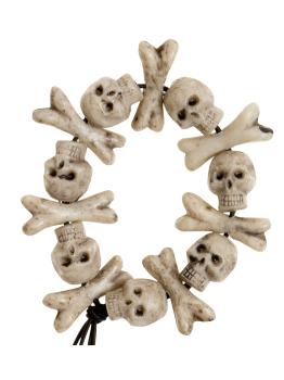 Pulsera de Calaveras y Huesos Cruzados para Halloween