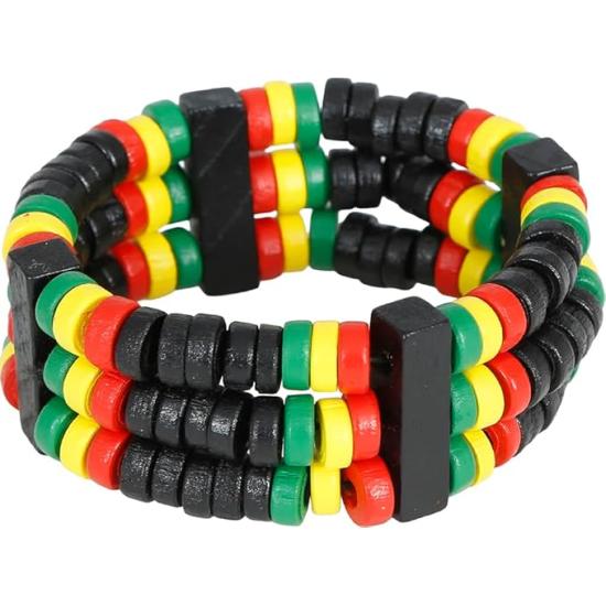 Pulsera Rasta Multicolor - Accesorio de Fiesta y Carnaval Pulsera Rasta Multicolor - Accesorio de Fiesta y Carnaval