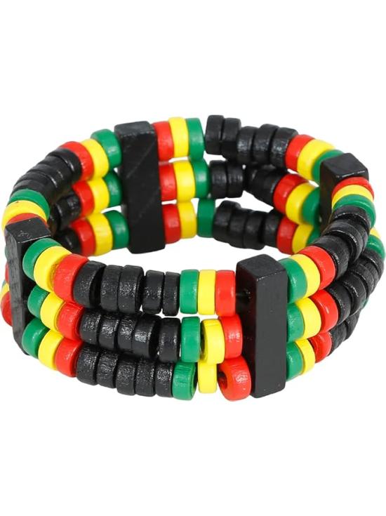 Pulsera Rasta Multicolor - Accesorio de Fiesta y Carnaval