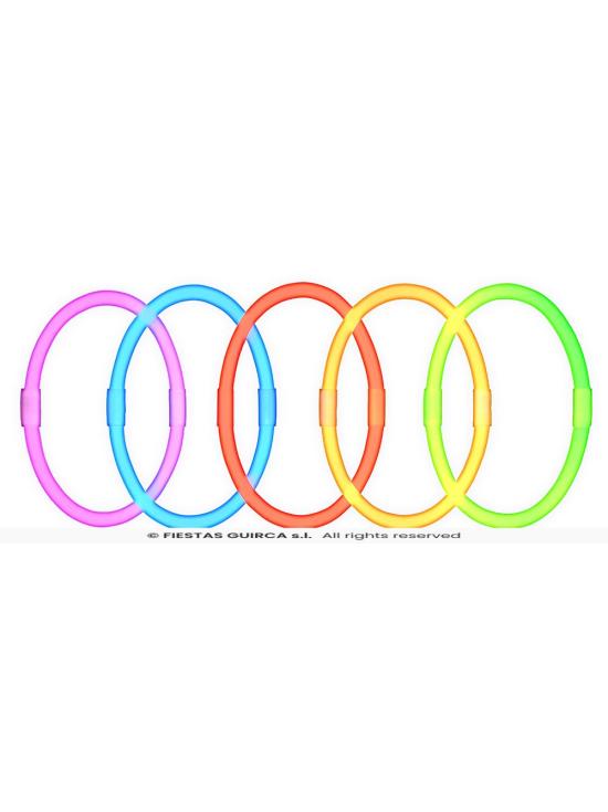 Pulseras de Luz Neón (50 pcs)
