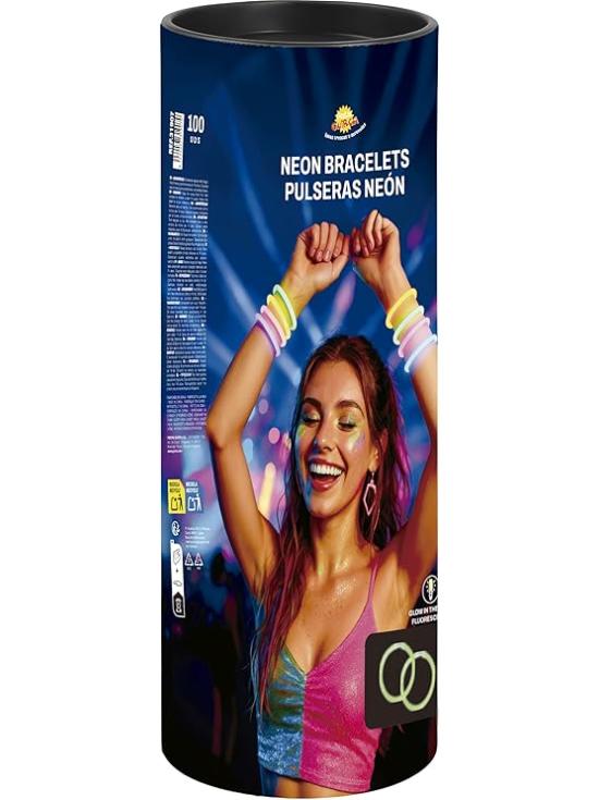 Pulseras de Luz Neón (50 pcs)