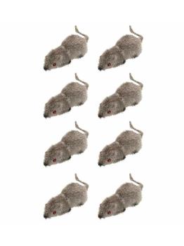 Ratones Flocados 5 cms set 8