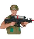 Rifle Lanzador de Agua (72 cm) - Juguete de Arma de Fuego para Fiestas de Verano y Graduación - Ideal para Cumpleaños y Despedidas de Soltero - Niños y Adultos - Negro Plata