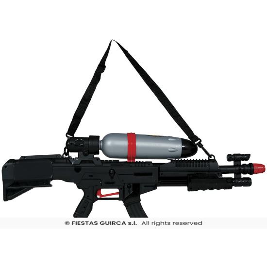Rifle Lanzador de Agua (72 cm) - Juguete de Arma de Fuego para Fiestas de Verano y Graduación - Ideal para Cumpleaños y Despedidas de Soltero - Niños y Adultos - Negro Plata Rifle Lanzador de Agua (72 cm) - Juguete de Arma de Fuego para Fiestas de Verano y Graduación - Ideal para Cumpleaños y Despedidas de Soltero - Niños y Adultos - Negro Plata
