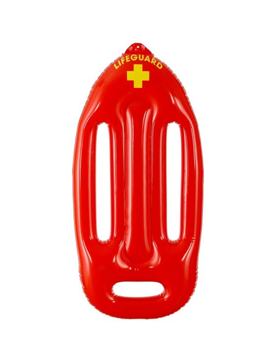 Salvavidas Hinchable Lujo 73 cm - Flotador Rojo Estilo Socorrista