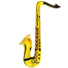 Saxofón Hinchable Dorado 60 cms