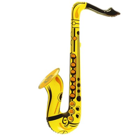 Saxofón Hinchable Dorado 60 cms