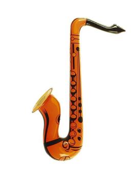 Saxofón Hinchable Naranja 60 cms