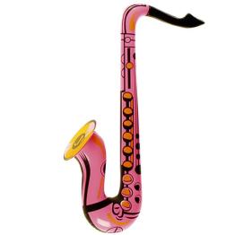 Saxofón Hinchable Rosa 60 cms