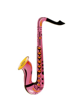 Saxofón Hinchable Rosa 60 cms