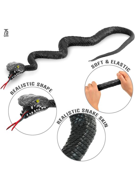 Serpiente Negra 75 cm
