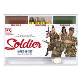 Set  Maquillaje Camuflaje Soldad@s