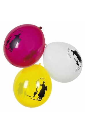 Set 6 Globos Salvaje Oeste 25 cms.