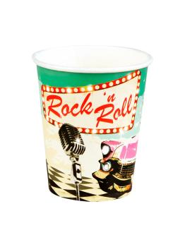 Set 6 Vasos Rock 'n Roll Grease