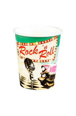 Set 6 Vasos Rock 'n Roll Grease