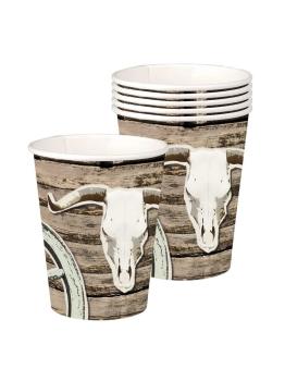 Set 6 Vasos Salvaje Oeste 25 cl