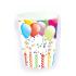 Set 8 Vasos de Cumpleaños globos