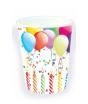Set 8 Vasos de Cumpleaños globos