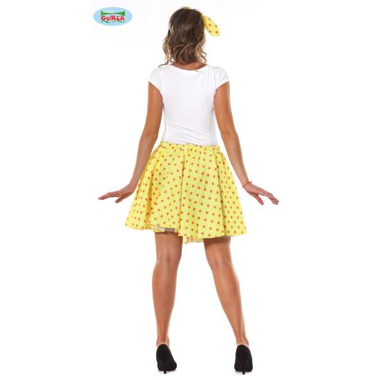 Set adulto Pin Up Falda amarilla  talla 42-44 Set adulto Pin Up Falda amarilla  talla 42-44