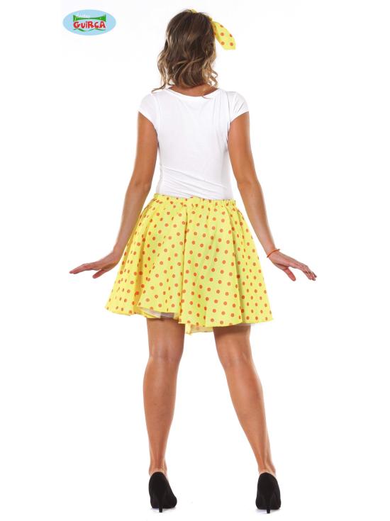 Set adulto Pin Up Falda amarilla  talla 42-44