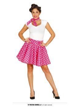 Set adulto Pin Up falda Rosa