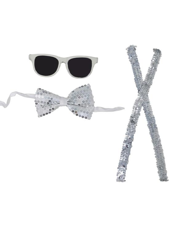 Set Conjunto Lentejuela Plata