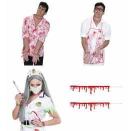 Set pulseras sangre para disfraces