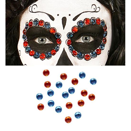 Set de 40 Gemas Adhesivas decorativas Ojos Azul/Ámbar Set de 40 Gemas Adhesivas decorativas Ojos Azul/Ámbar