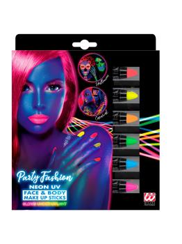 Set de 6 lápices fluorescentes en caja