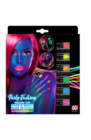 Set de 6 lápices fluorescentes en caja
