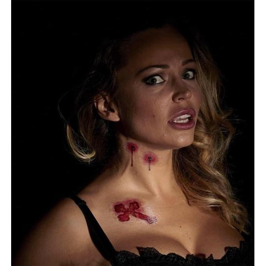 Set de 6 Tatuajes Mordeduras de Vampiro.