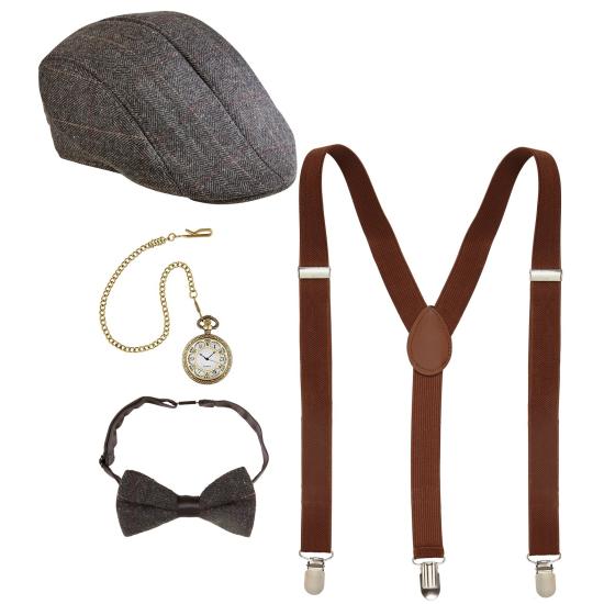 Set de accesorios de los años 20 4 piezas