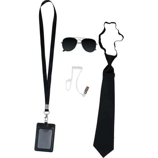 set de accesorios de policía de 4 piezas