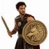 Set de escudo y espada de gladiador con diseño de lobo