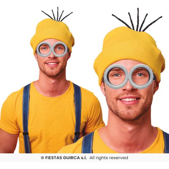 Set de Gorro y Gafas de Minions para Adulto – Accesorio Unisex para Carnaval y Halloween