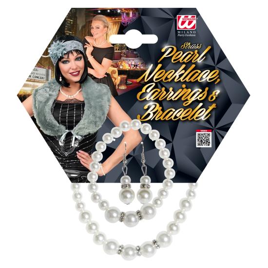 Set de Joyas Perla estilo Años 20 (Widmann)