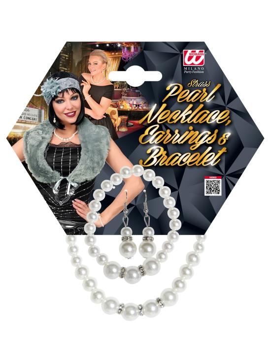 Set de Joyas Perla estilo Años 20 (Widmann)