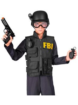 Set de Juguete S.W.A.T. – Casco, Pistola, Gafas Tácticas, Linterna y 2 Granadas